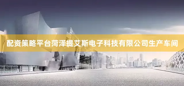配资策略平台菏泽提艾斯电子科技有限公司生产车间