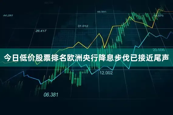 今日低价股票排名欧洲央行降息步伐已接近尾声